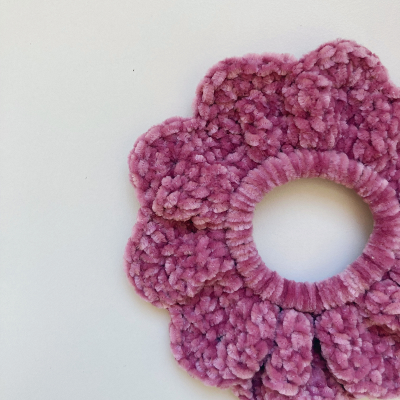 Chouchou Crochet doudou - Rose