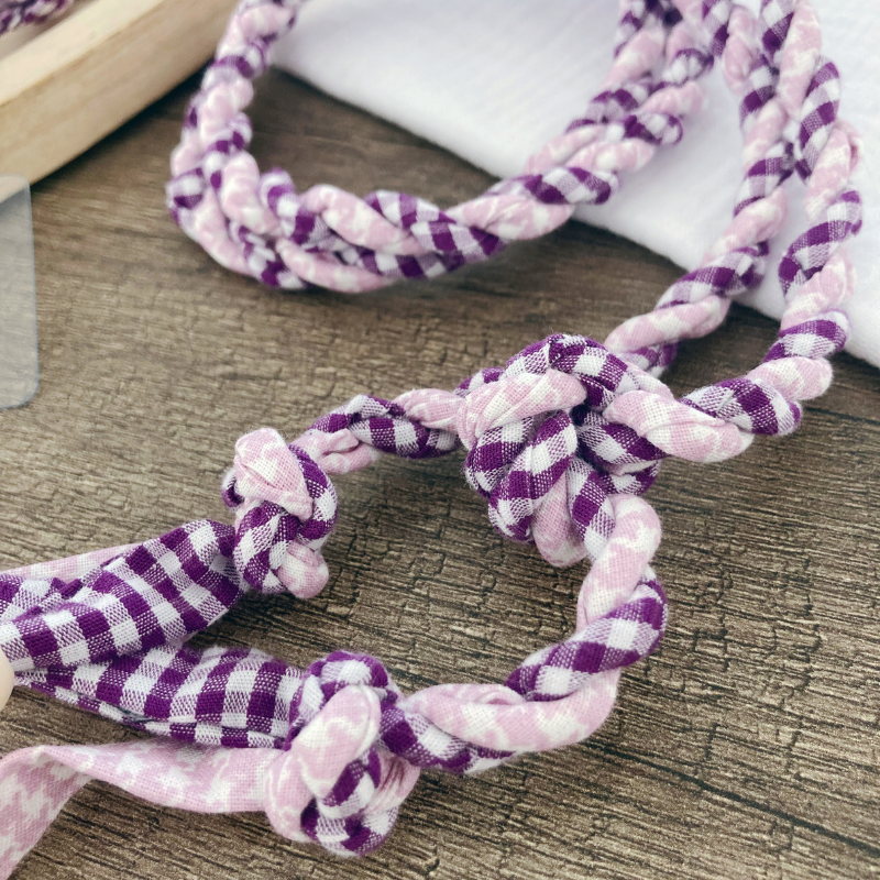 Tresse Téléphone - Violet et rose
