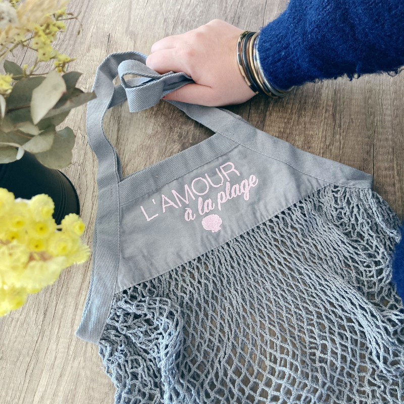 Sac filet - L'amour à la plage