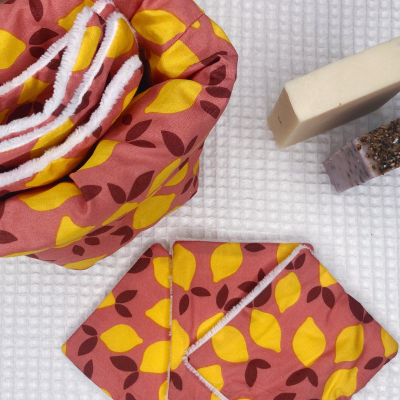 Panier et Semainier de Cotons Lavables - SUR COMMANDE