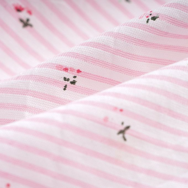Pince Scrunchy - Rayé rose