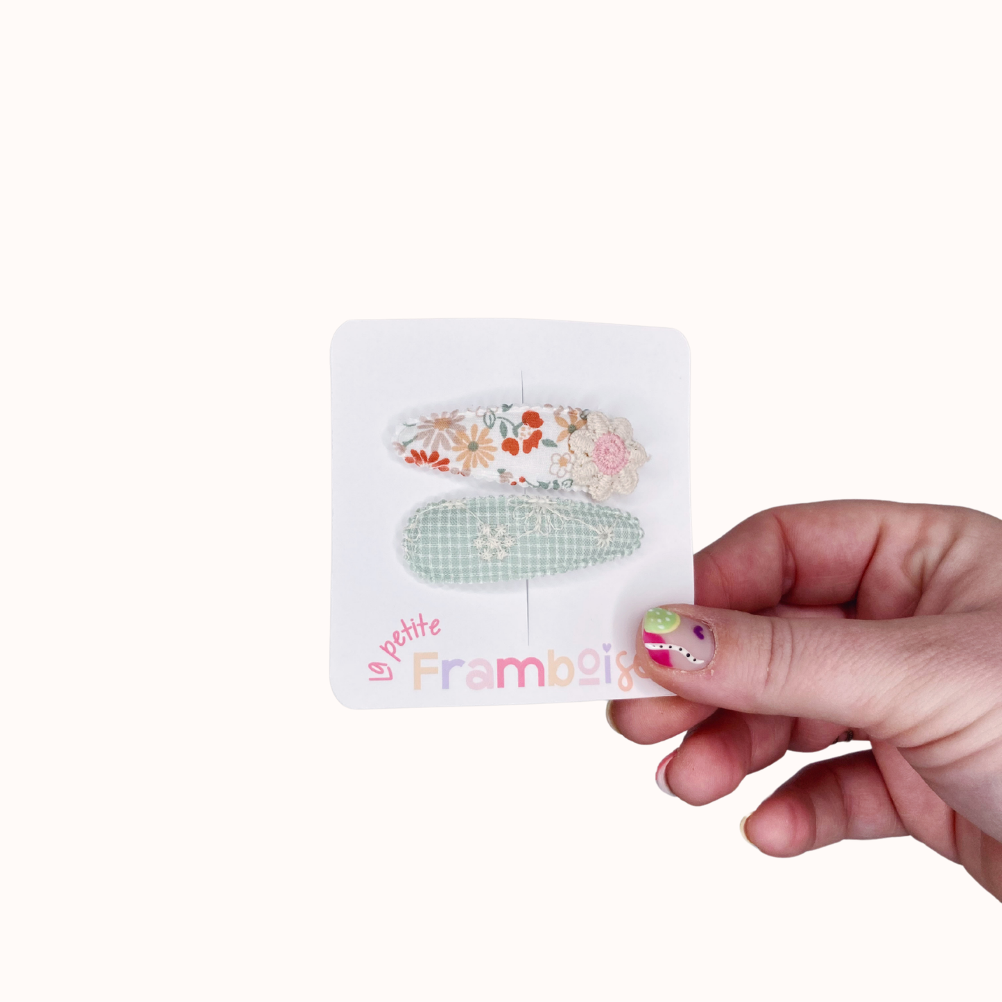 Lot de 2 Pinces Clip en Tissu – #56