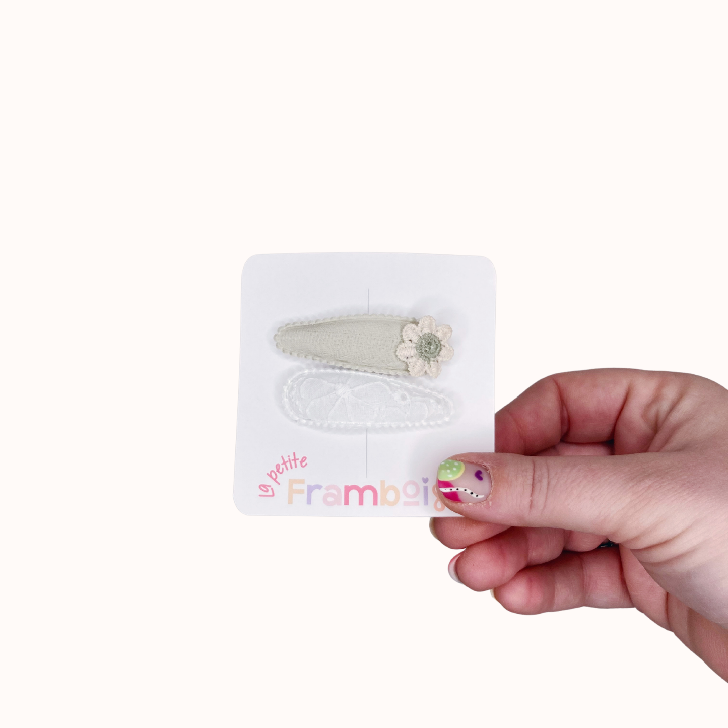 Lot de 2 Pinces Clip en Tissu – #53