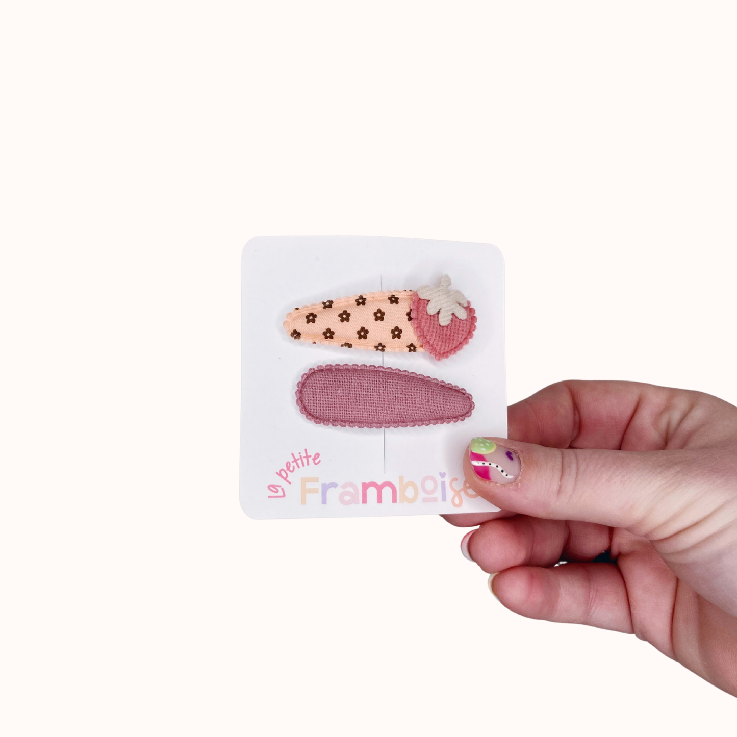 Lot de 2 Pinces Clip en Tissu –
