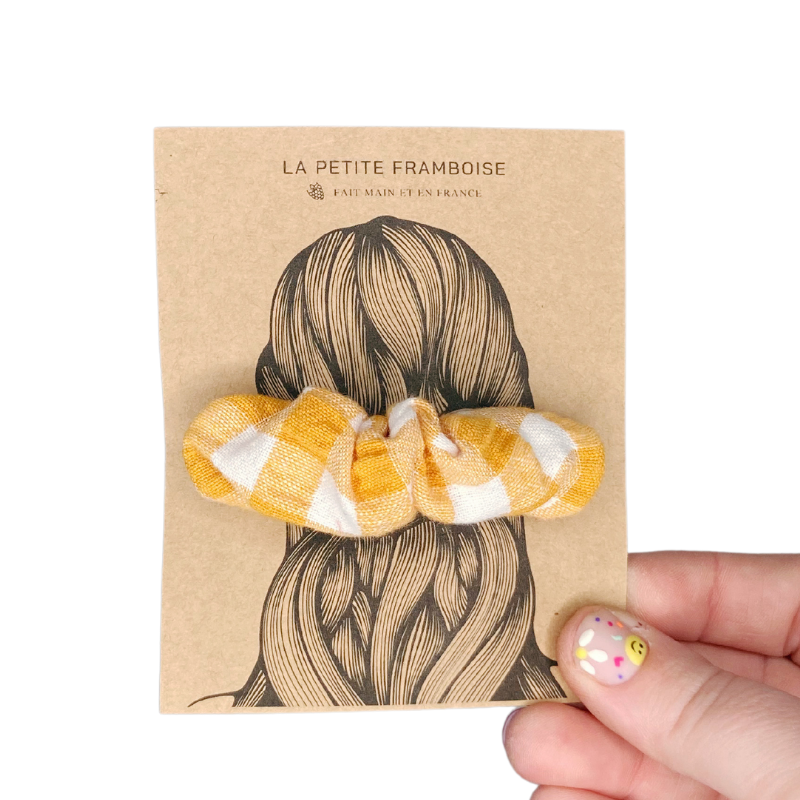 Pince Scrunchy - Vichy orange