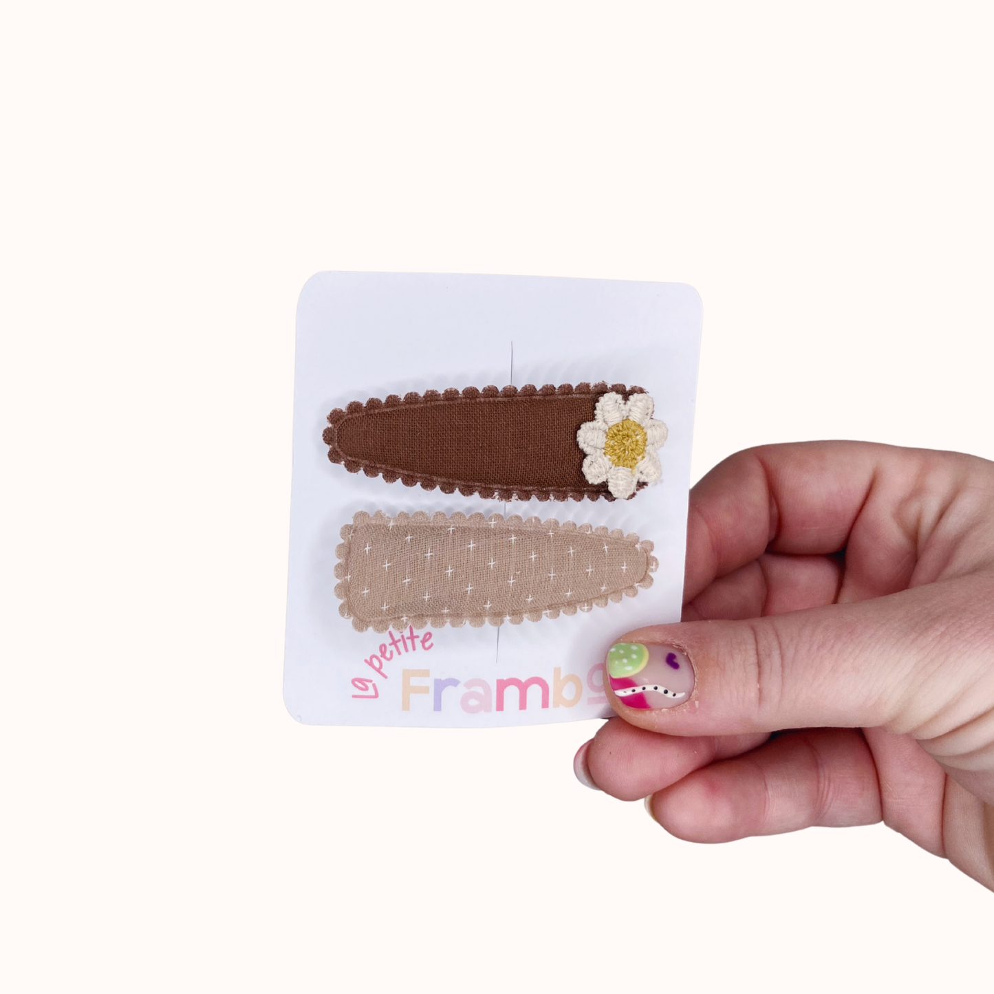 Lot de 2 Pinces Clip en Tissu – #50
