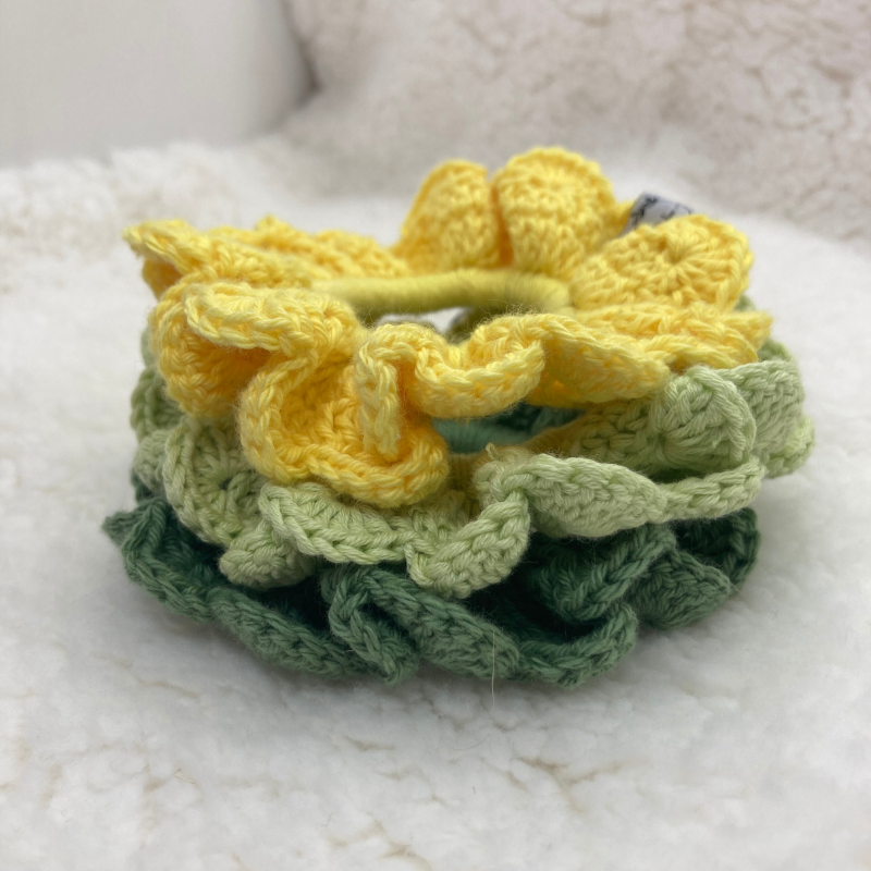 Chouchou Crochet - Vert pomme