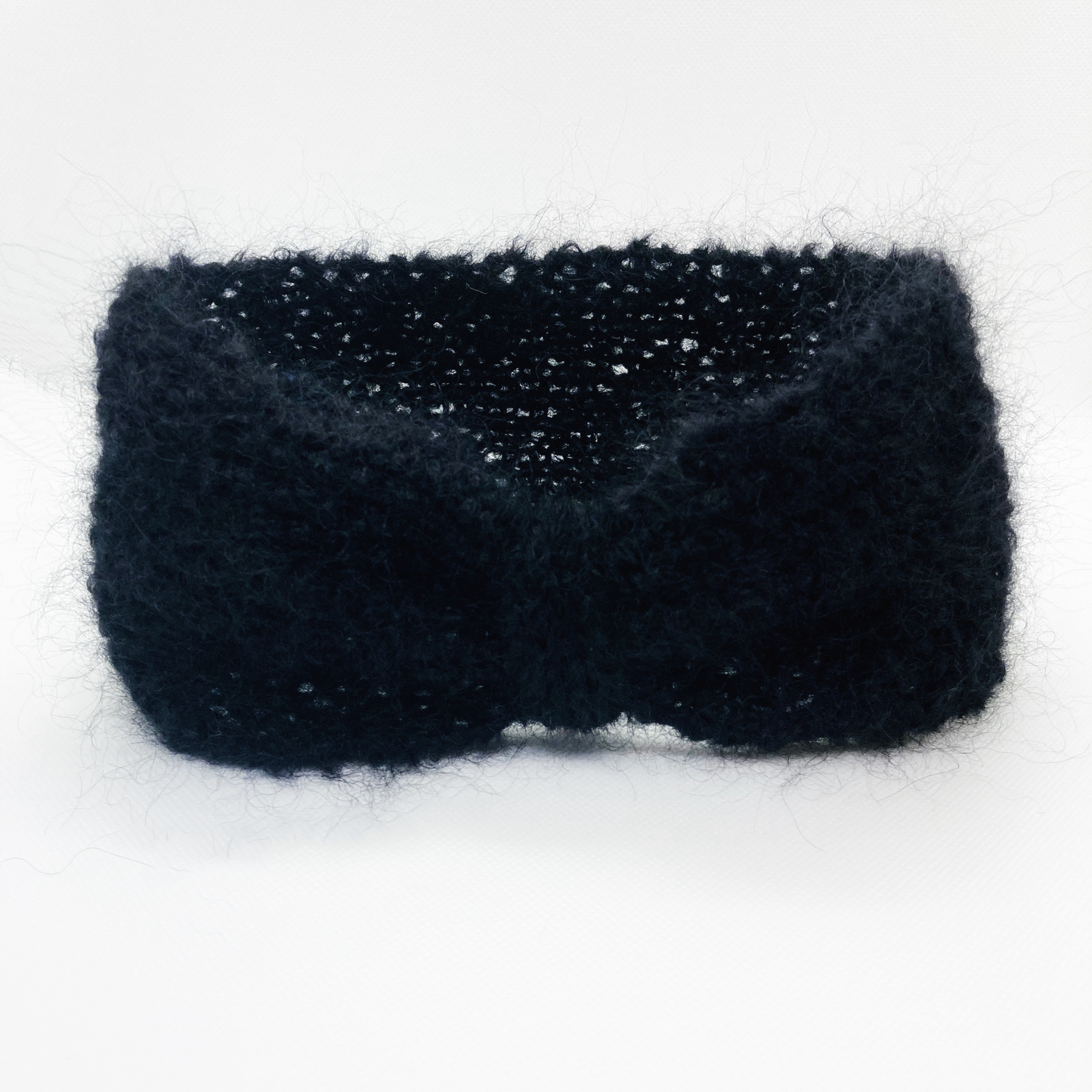 Bandeau bébé en mohair - Bleu Jean