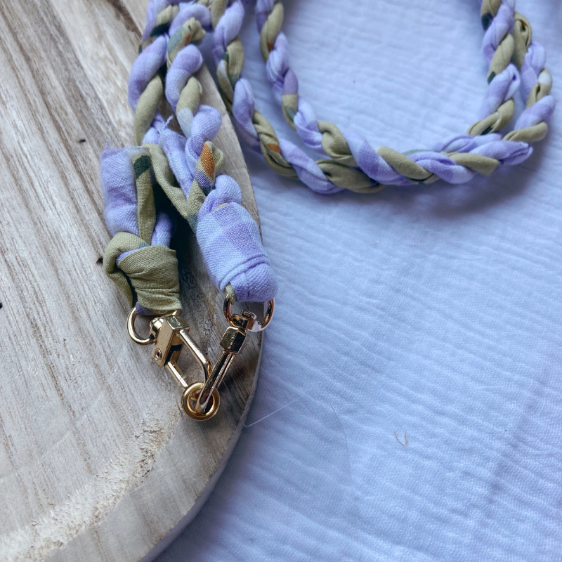Tresse Téléphone - Mauve/Pistache