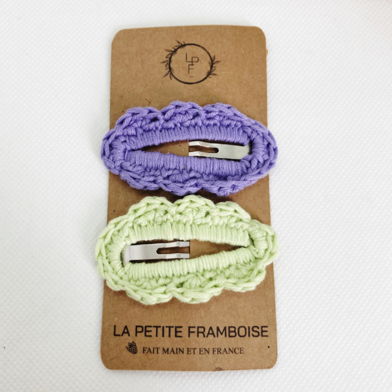 Barrette Bernadette - Vert pomme