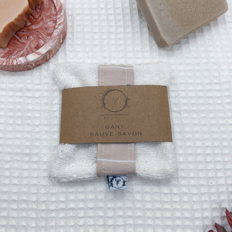 Gant Sauve-Savon Multi-Usages - Beige à pois