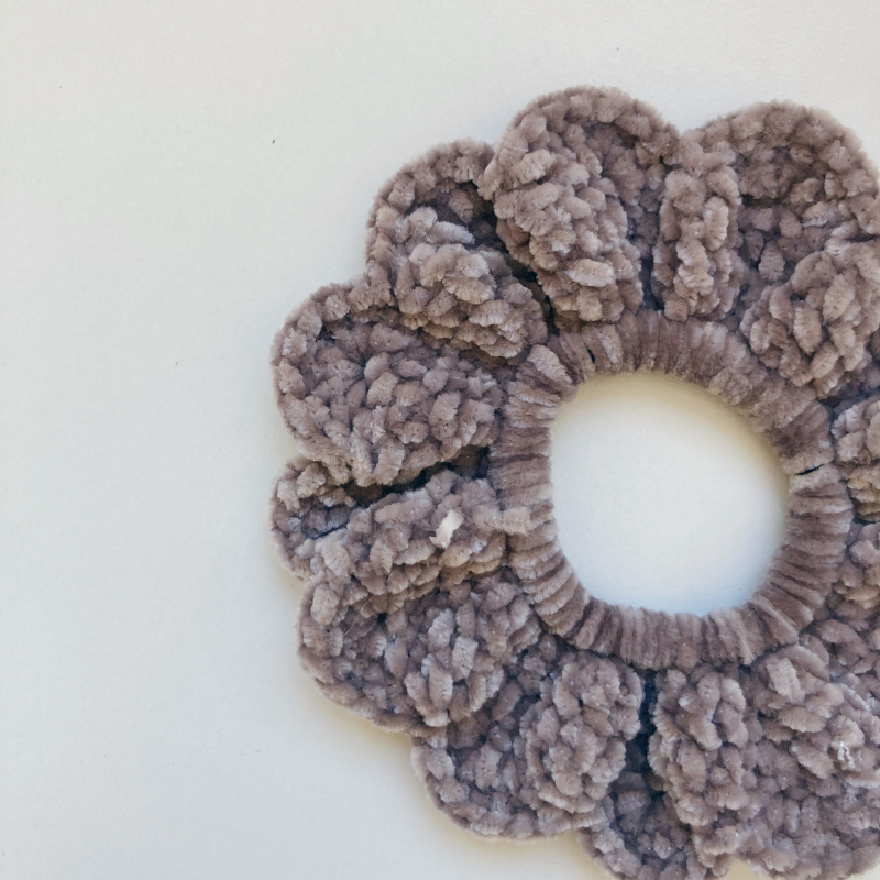 Chouchou Crochet doudou - Gris
