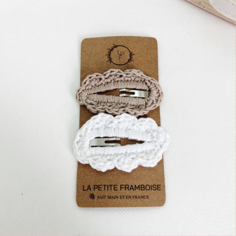 Barrette Bernadette - Écrue - La Petite Framboise