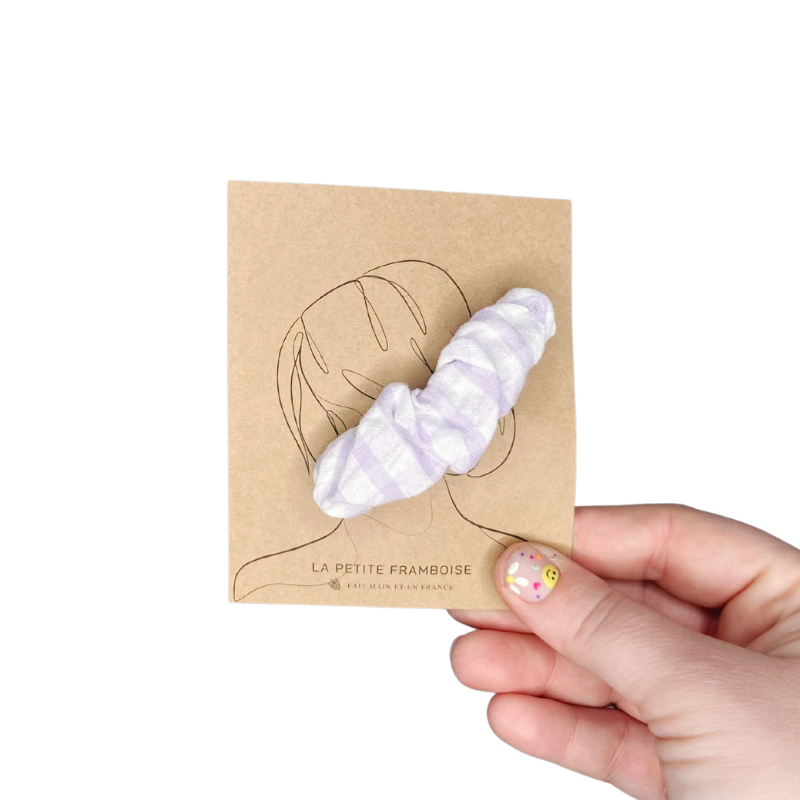 Pince Scrunchy - Vichy mauves