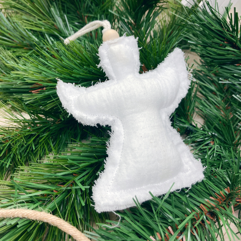 Décoration de Noël personnalisée - Ange blanc