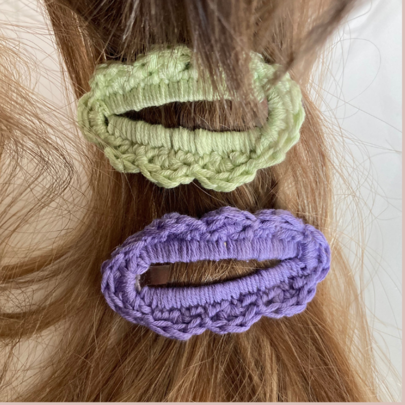 Barrette Bernadette - Vert pomme