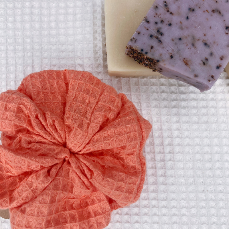 Fleur de douche - Corail (Nid d'abeille)