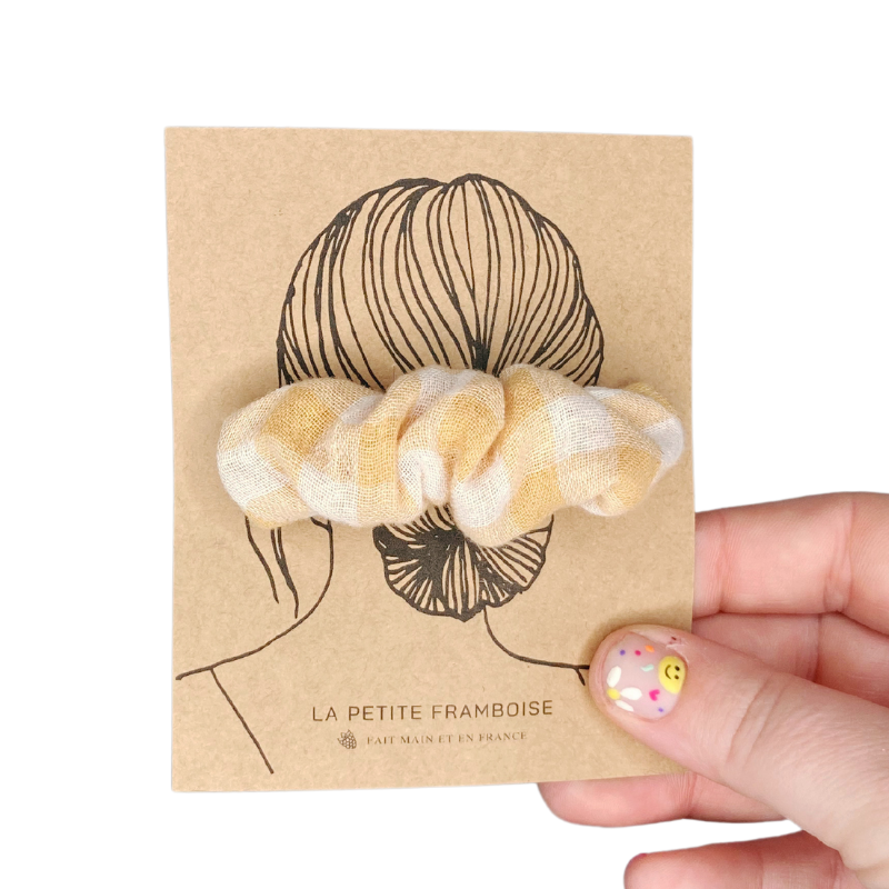 Pince Scrunchy - Vichy Moutarde
