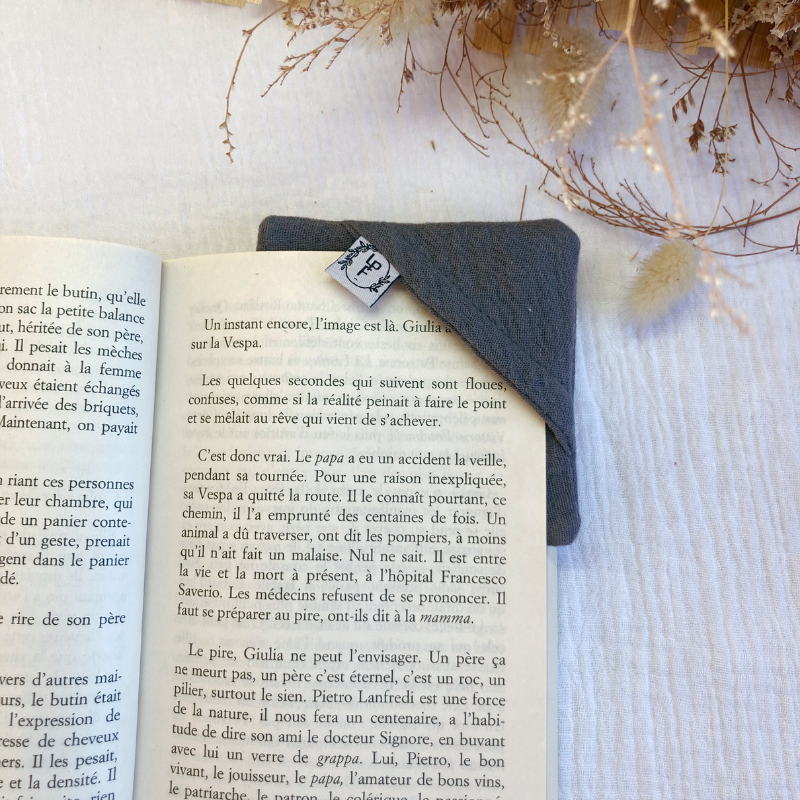 Marque-page d'angle - Gris