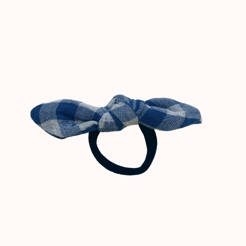 Petit Élastique - Vichy bleu