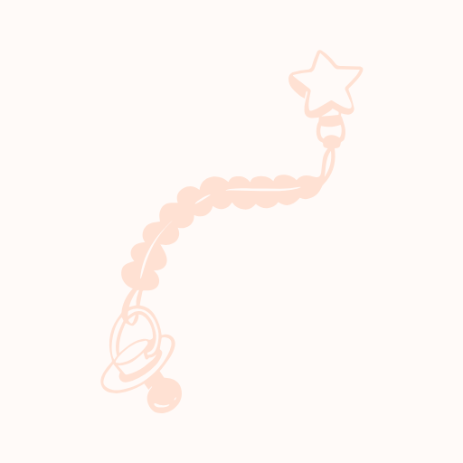 Attache tétine - SUR COMMANDE