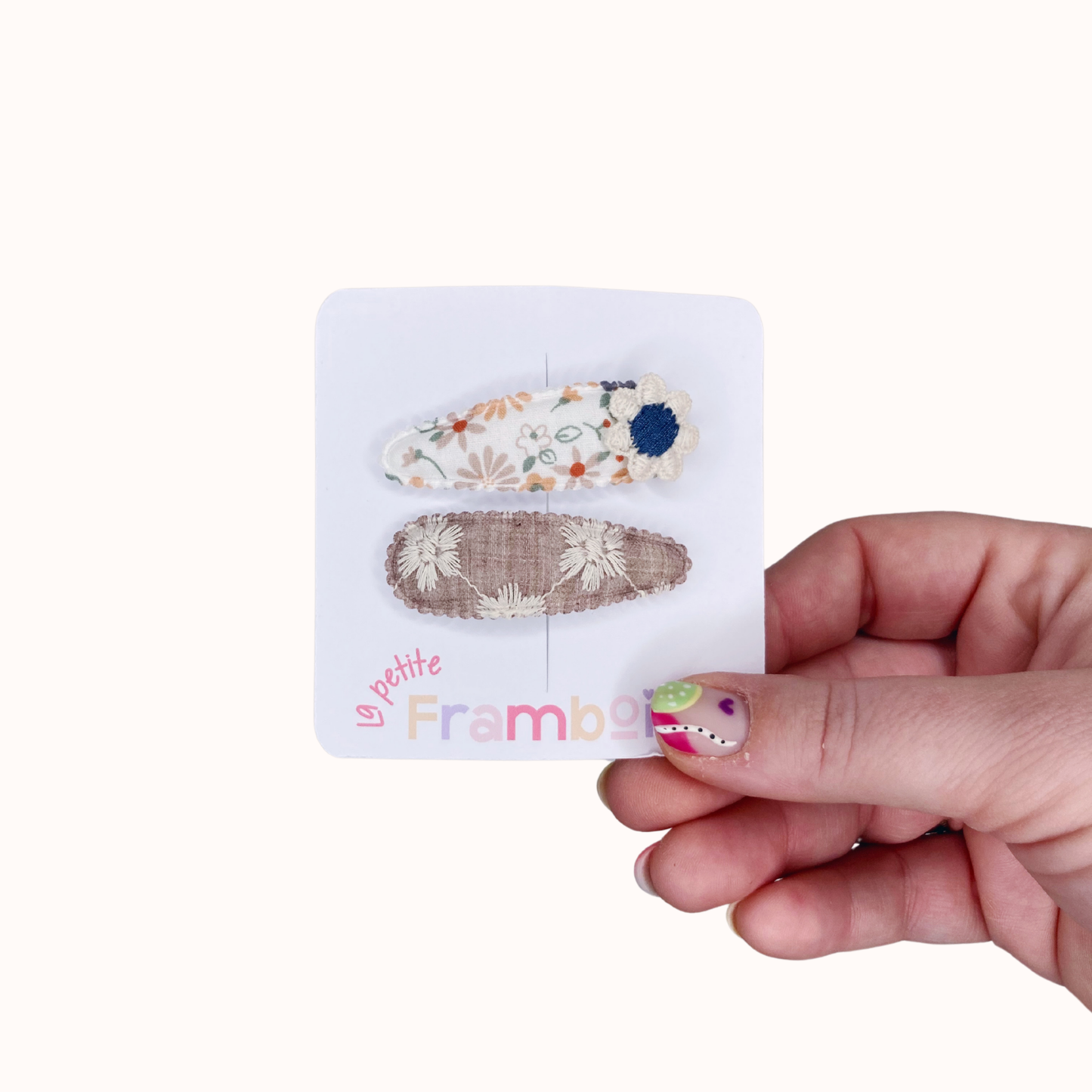 Lot de 2 Pinces Clip en Tissu – #5