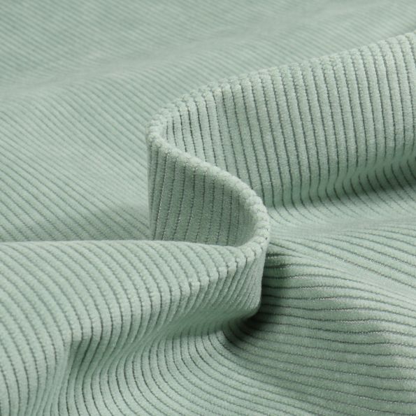Chouchou Tissu - Velours côtelé vert sauge