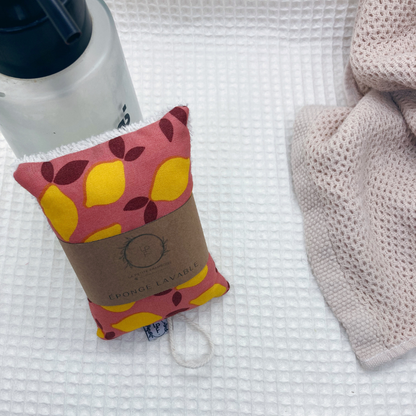 Éponge lavable et réutilisable - Citron