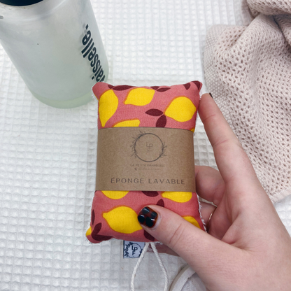 Éponge lavable et réutilisable - Citron