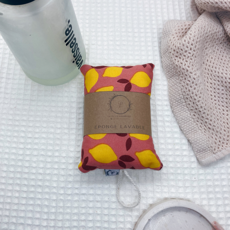 Éponge lavable et réutilisable - Citron