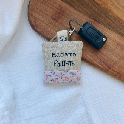 Porte-clés Coussin - Madame Paillette
