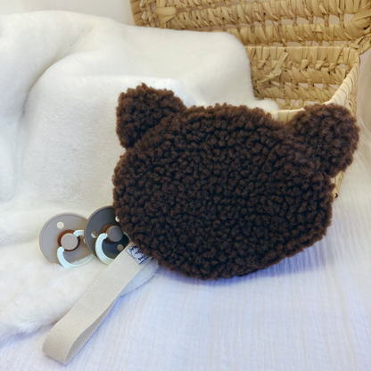 Attache tétine - Ours Marron