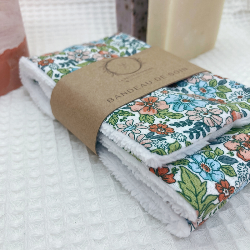 Bandeau de soin - Fleuri vert