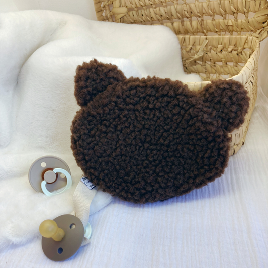Attache tétine - Ours Marron