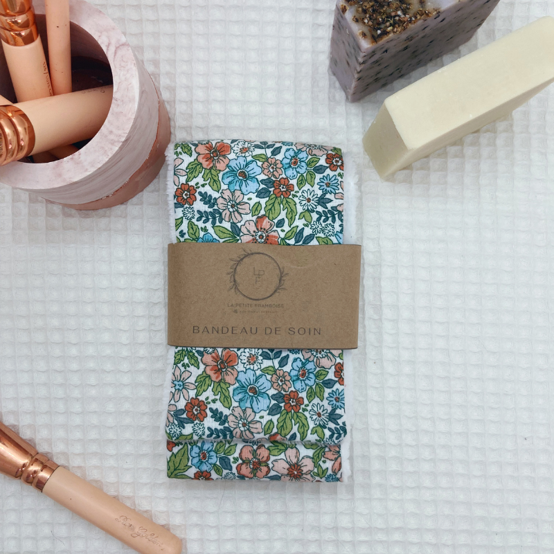 Bandeau de soin - Fleuri vert