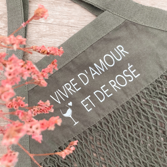 Sac filet - D'amour et de rosé