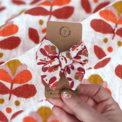 Élastique Nœud - Fleurs 70' - La Petite Framboise