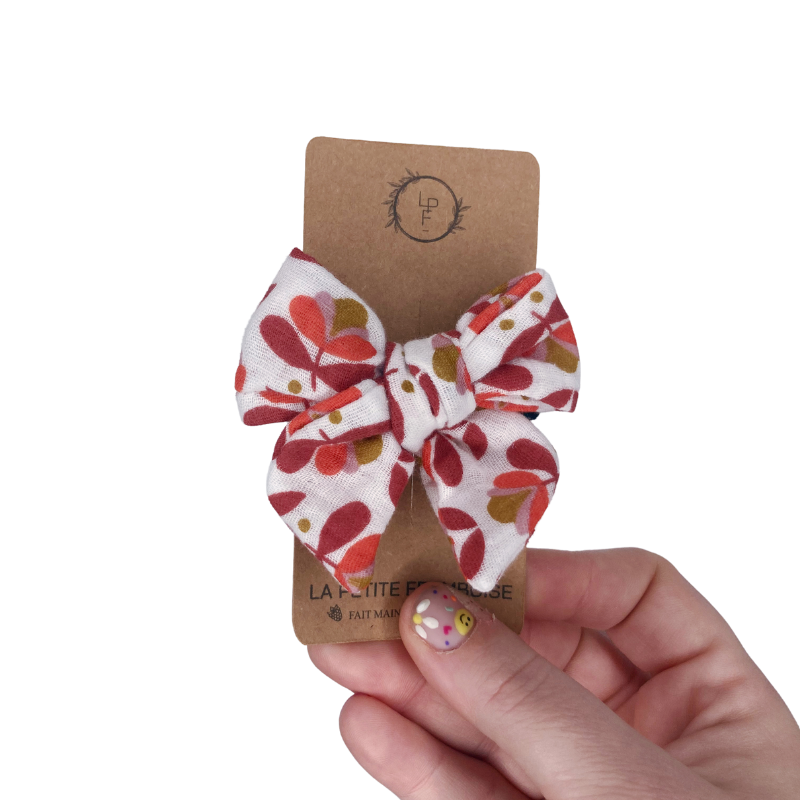 Élastique Nœud - Fleurs 70' - La Petite Framboise