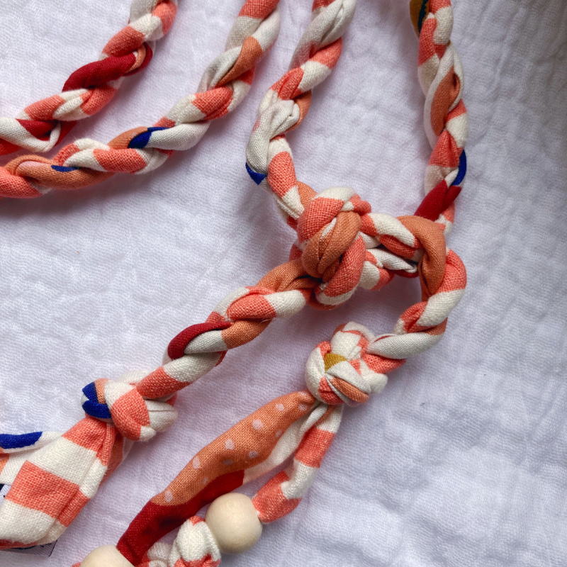 Tresse Téléphone - Corail - La Petite Framboise