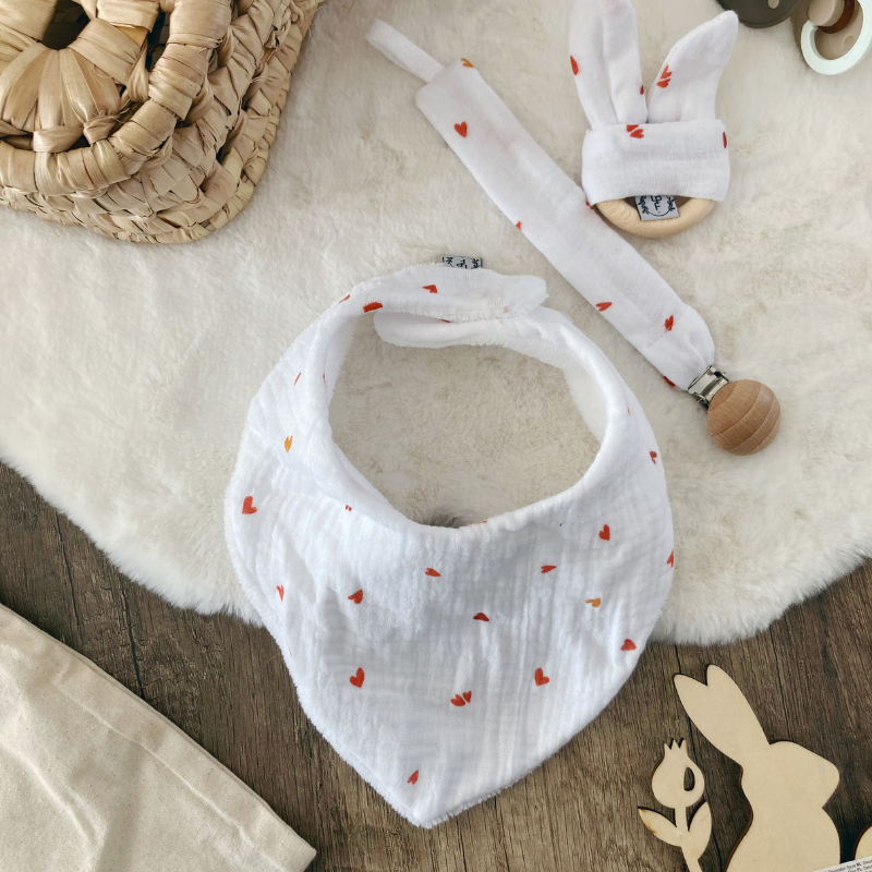 Coffret de naissance - Blanc à coeur rouge - La Petite Framboise