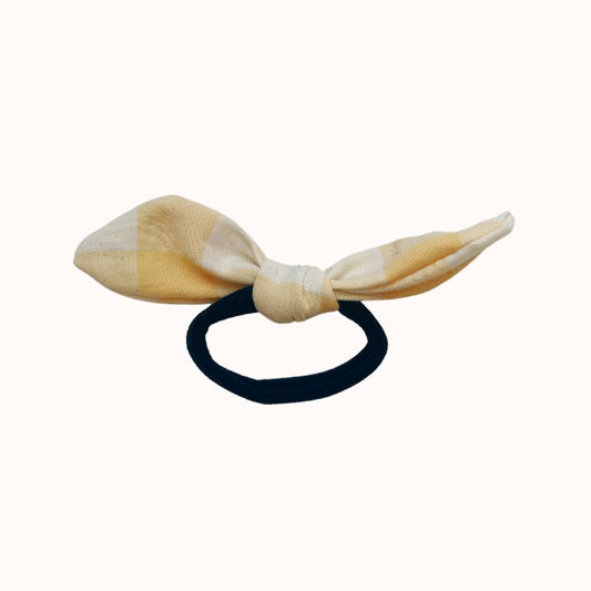 Petit Élastique - Vichy jaune