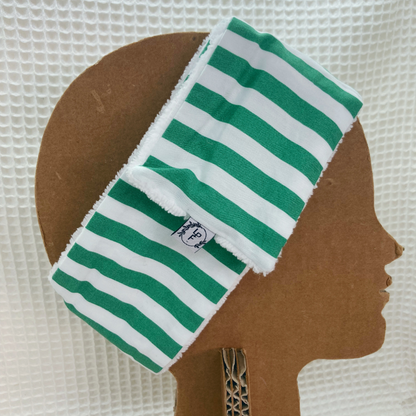 Bandeau de soin - Rayé vert/blanc