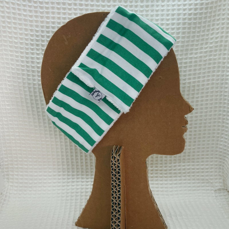 Bandeau de soin - Rayé vert/blanc