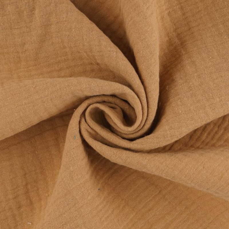 Attache tétine - Gaze de coton Camel - La Petite Framboise