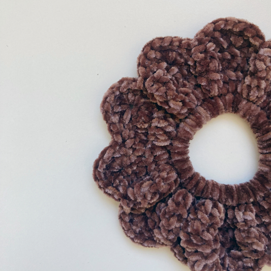 Chouchou Crochet doudou - Marron