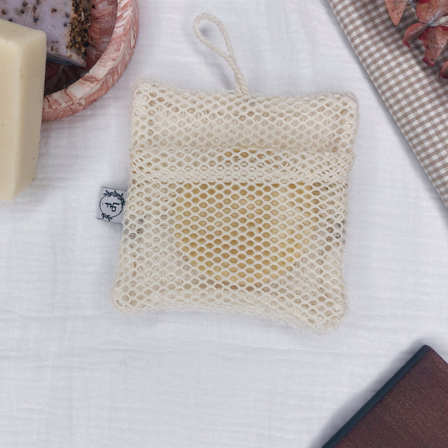 Gant Sauve-Savon Multi-Usages - Bleu marine motif pissenlit