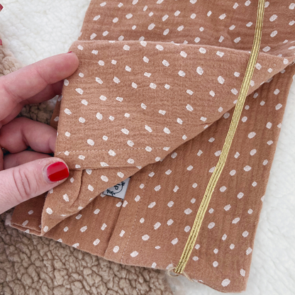 Protège carnet de santé - Camel motif biche