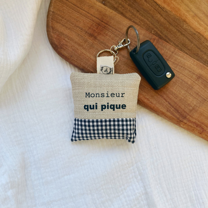 Porte-clés Coussin - Monsieur qui pique