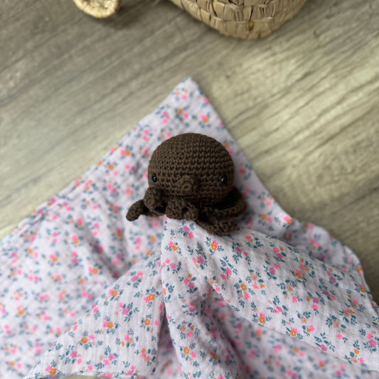 Doudou Pieuvre - Violine fleuri