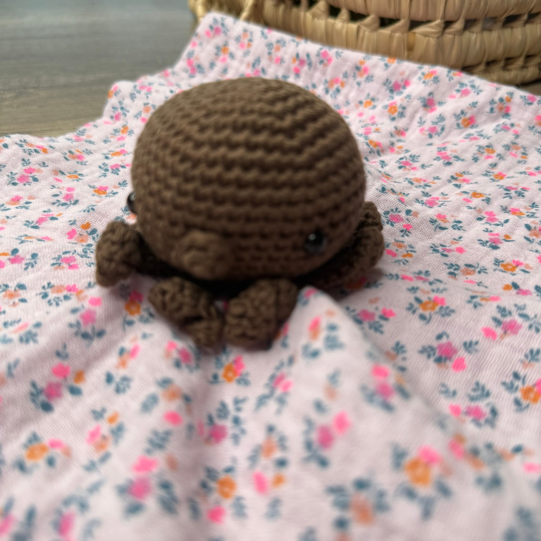 Doudou Pieuvre - Violine fleuri